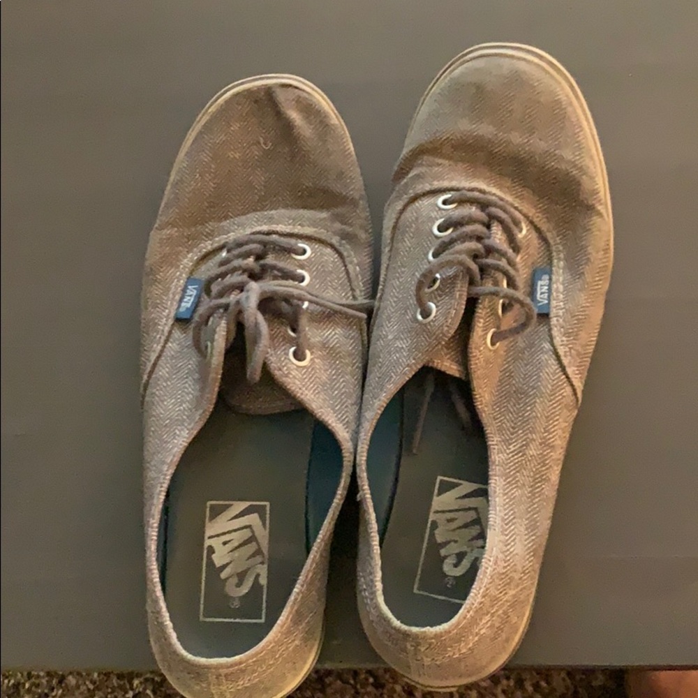 Grey and white vans